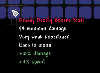 Is Deadly Sphere Staff Good
